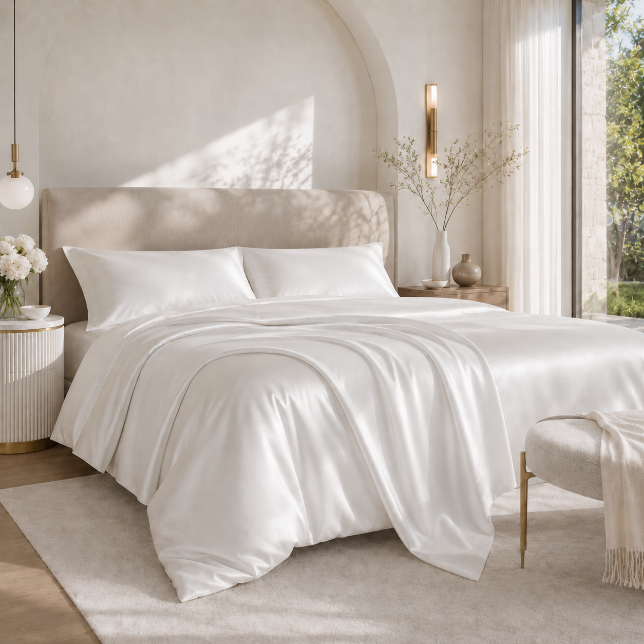 On bed