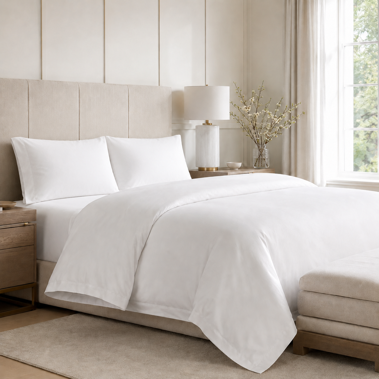 On bed