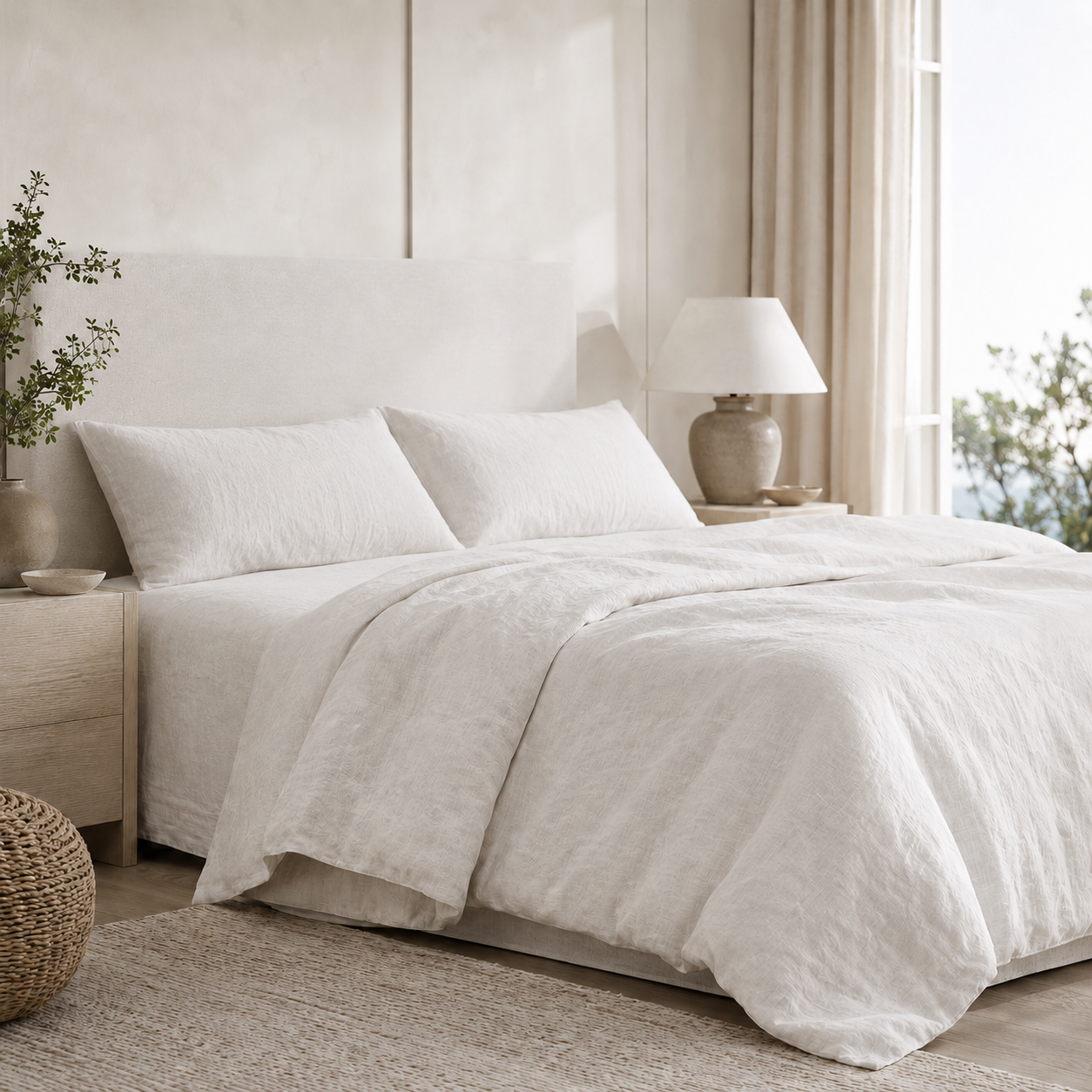 On bed